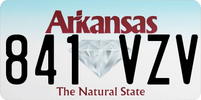 AR license plate 841VZV