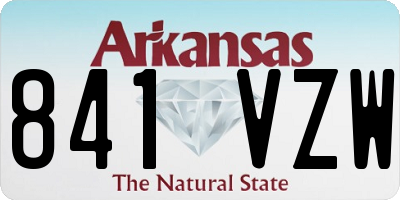 AR license plate 841VZW