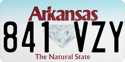 AR license plate 841VZY