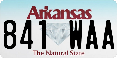AR license plate 841WAA