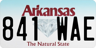 AR license plate 841WAE