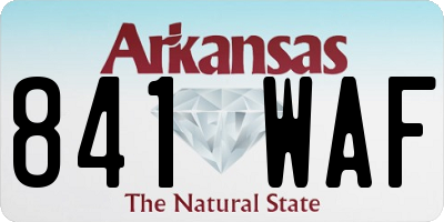 AR license plate 841WAF