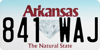 AR license plate 841WAJ