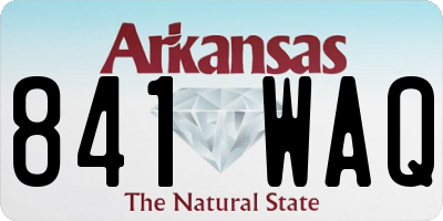 AR license plate 841WAQ