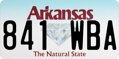 AR license plate 841WBA