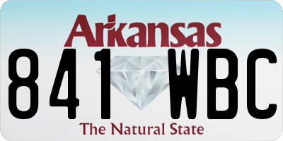AR license plate 841WBC