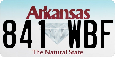 AR license plate 841WBF