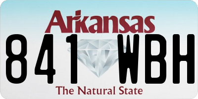 AR license plate 841WBH