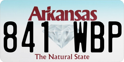 AR license plate 841WBP