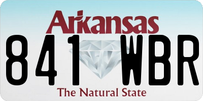 AR license plate 841WBR