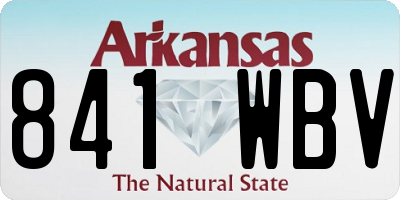 AR license plate 841WBV