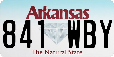 AR license plate 841WBY
