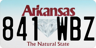 AR license plate 841WBZ