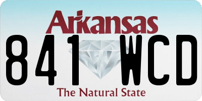 AR license plate 841WCD