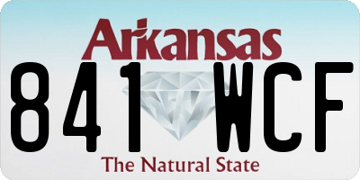 AR license plate 841WCF