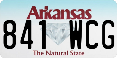 AR license plate 841WCG