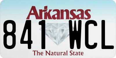 AR license plate 841WCL