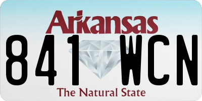 AR license plate 841WCN