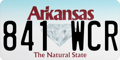 AR license plate 841WCR