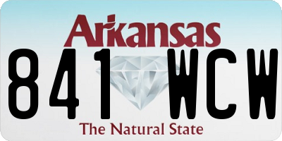 AR license plate 841WCW