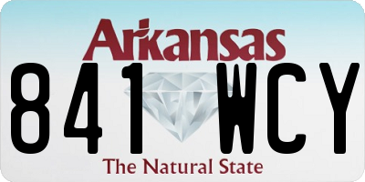 AR license plate 841WCY