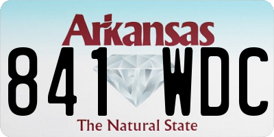 AR license plate 841WDC
