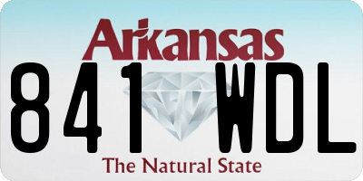 AR license plate 841WDL
