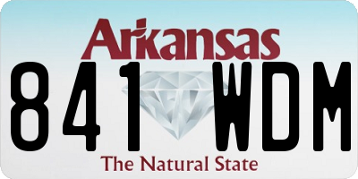 AR license plate 841WDM