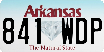 AR license plate 841WDP