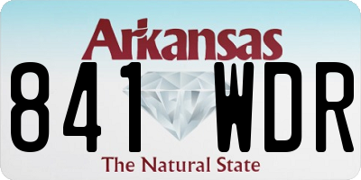 AR license plate 841WDR