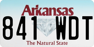 AR license plate 841WDT