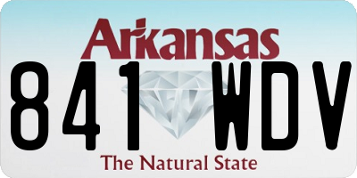 AR license plate 841WDV