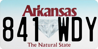 AR license plate 841WDY