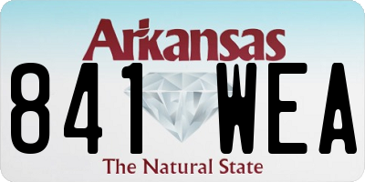 AR license plate 841WEA