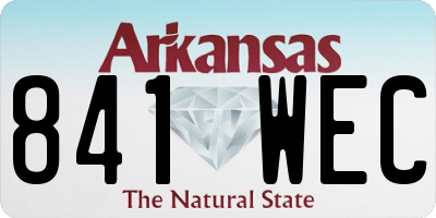 AR license plate 841WEC