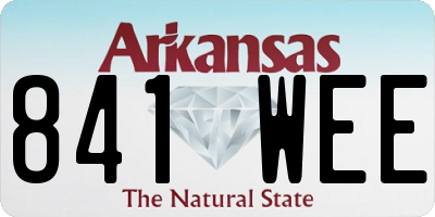 AR license plate 841WEE