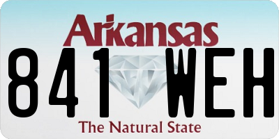 AR license plate 841WEH
