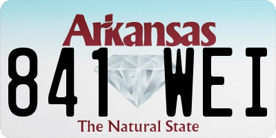 AR license plate 841WEI