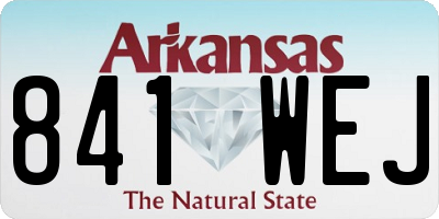 AR license plate 841WEJ
