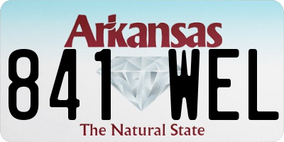 AR license plate 841WEL