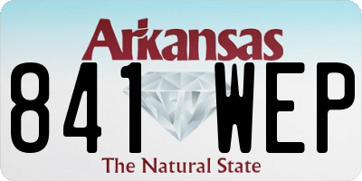 AR license plate 841WEP
