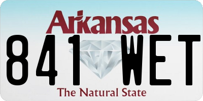 AR license plate 841WET