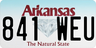 AR license plate 841WEU