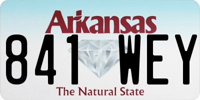 AR license plate 841WEY