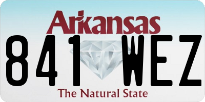 AR license plate 841WEZ