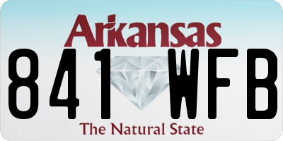 AR license plate 841WFB
