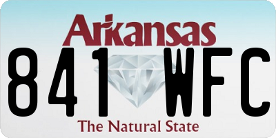 AR license plate 841WFC