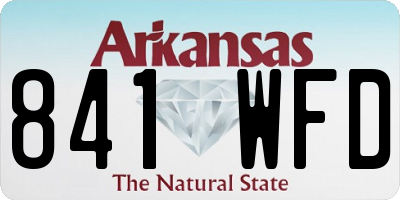 AR license plate 841WFD