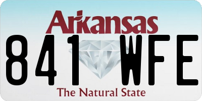 AR license plate 841WFE