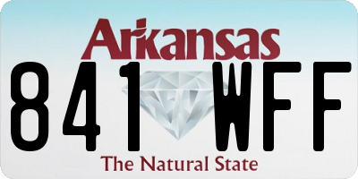 AR license plate 841WFF